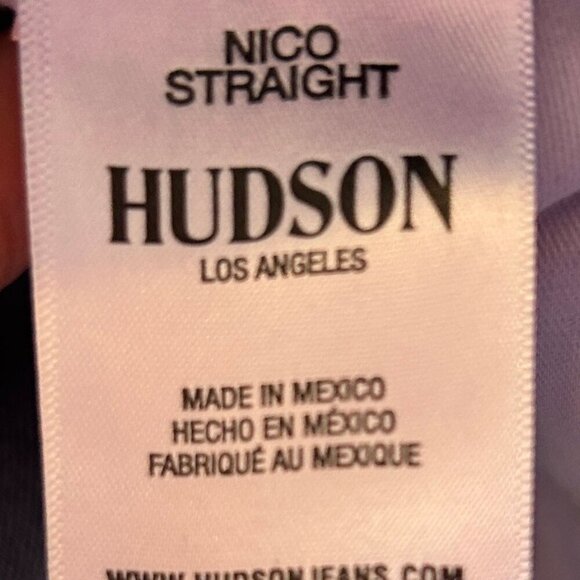 HUDSON Nico Mid-Rise Straight Ankle Jeans in Light Wash Size 28 New without Tags - Picture 6 of 6